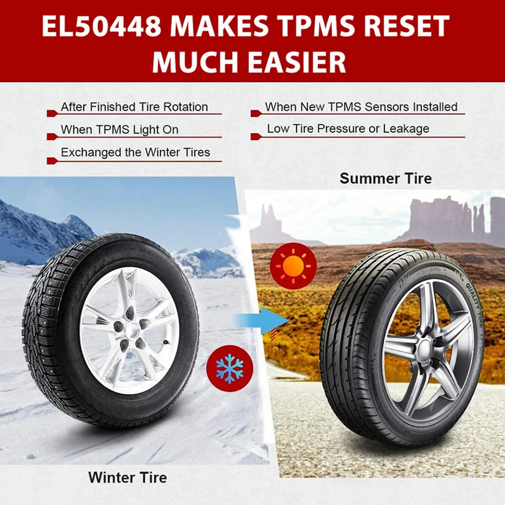 Universal Car TPMS EL50448 Tire Pressure Monitoring Sensor System Reset Tool