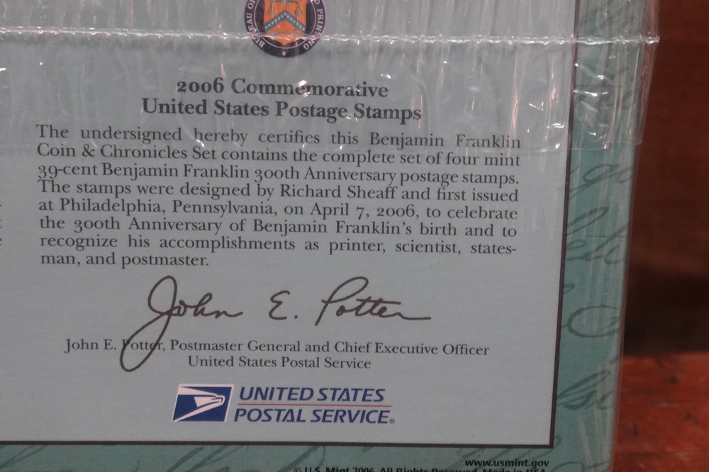 2006 BEN FRANKLIN COIN & CHRONICLES SET SEALED