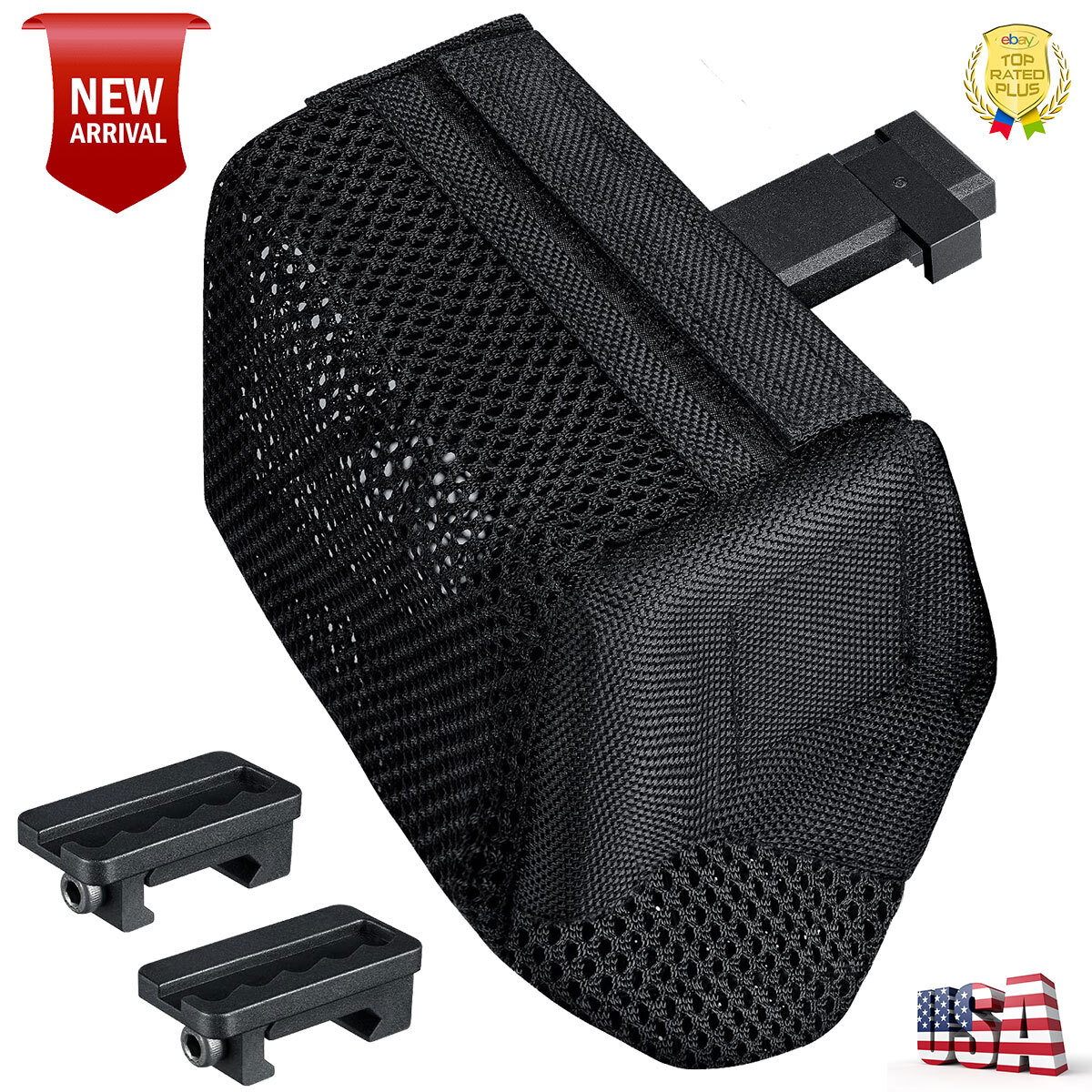 Brass Shell Catcher Net with Picatinny Rail Mount Heat Resistant Mesh Universal