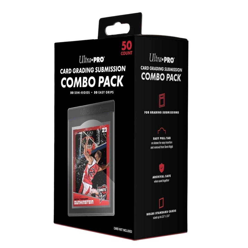 Grading Card Submission Combo Pack - Semi-Rigids & Easy Pull Sleeves 50ct | U...
