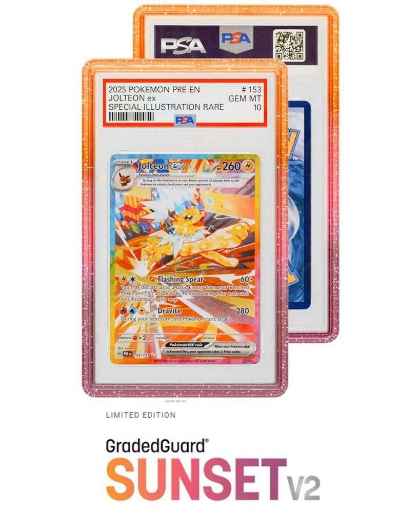 GradedGuard SUNSET V2  Limited Edition PSA Graded Card Case Guard