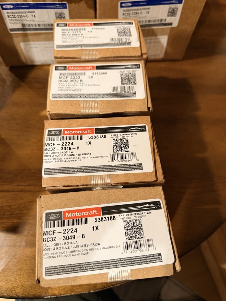 2017-25 upper and lower ball joints 4wd