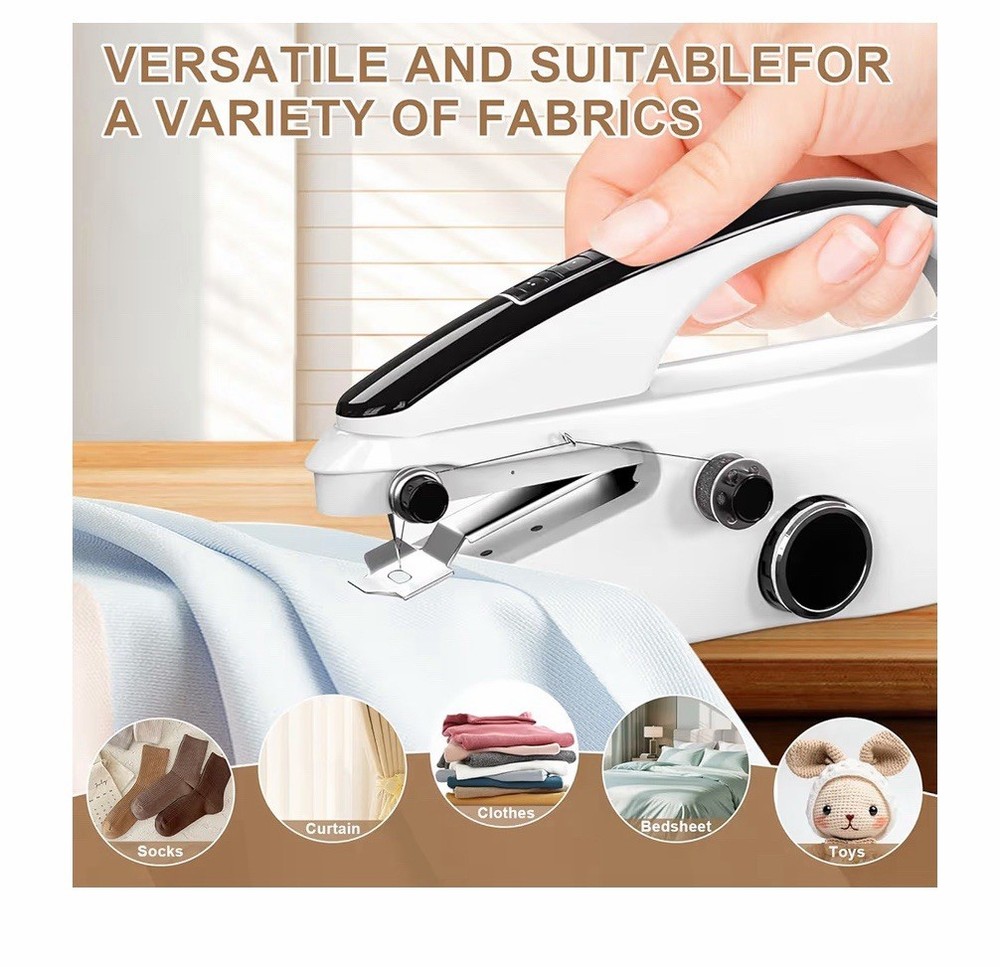 Hand Held Sewing Machine for Hemming: Two Speed Portable Mini Sewing Machine