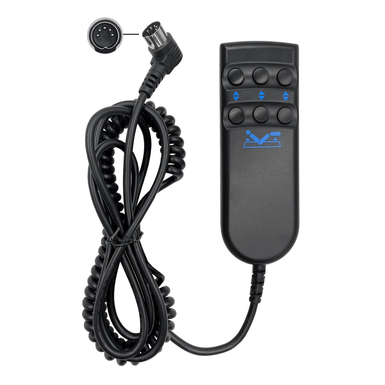 6 Button 5 Pin Medline Semi Electric Bed Remote Replacing MDR510094 MDR530094