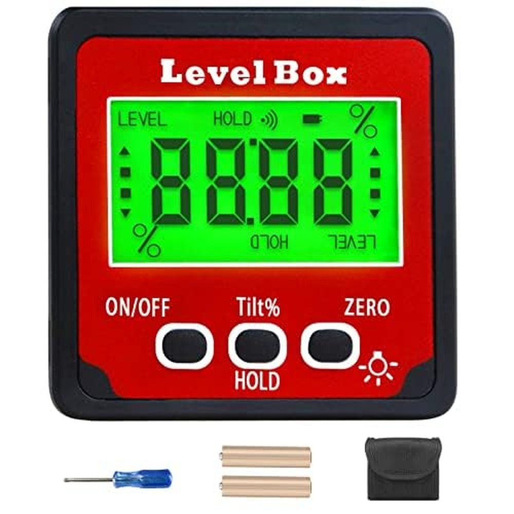 Digital Inclinometer Angle Finder Gauge, IP54 Digital Electronic Protractor B...