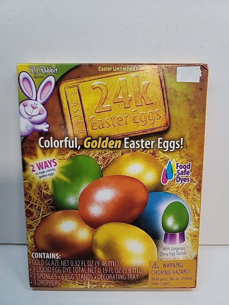 Egg Coloring Dye Kit 24 Karat Easter Egg Coloring Kit -5 Egg Coloring Tablets