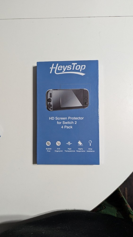 HeysTop HD Screen Protector for Nintendo Switch 2 - 4 Pack   Sealed