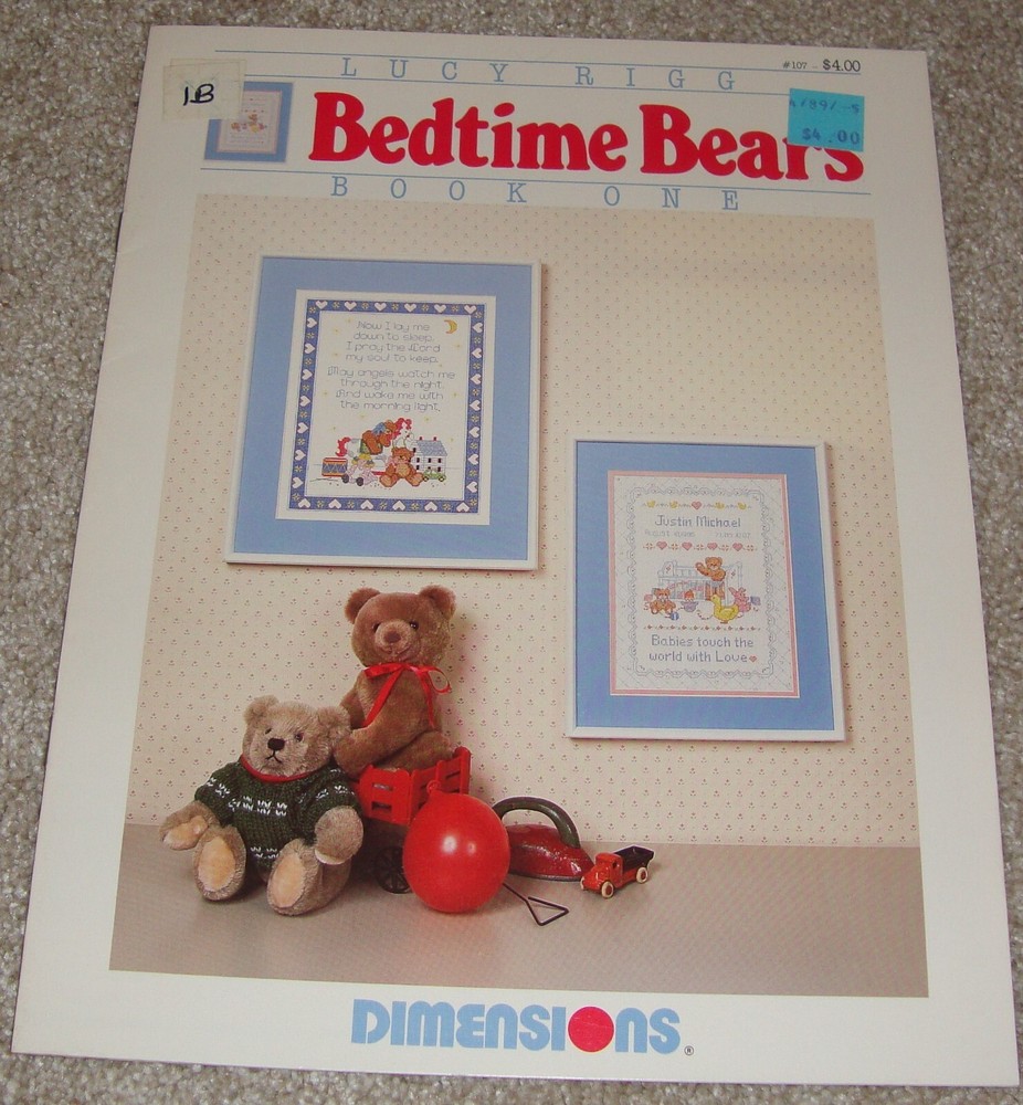 Dimensions 'Bedtime Bears' Counted Cross Stitch Pattern - New