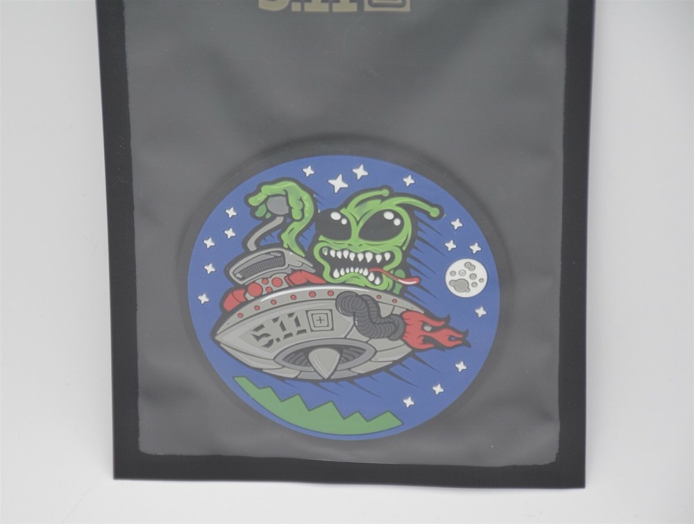 5.11 TACTICAL "ALIEN HOTROD UFO" LOGO PATCH HOOK/LOOP BACKING RARE