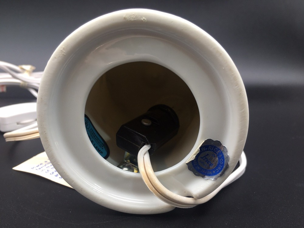 Vintage I W Rice & Co Porcelain Perfume Diffuser Night Light