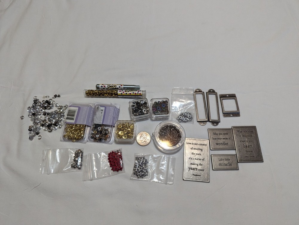 Eyelet Kit Lot With Setting Tool And More