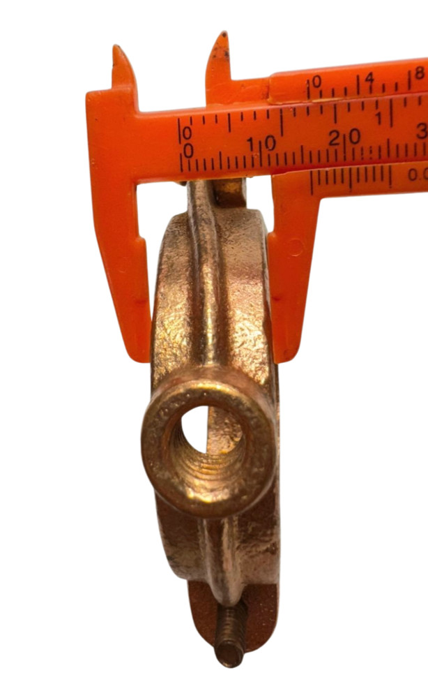 Nvent Caddy 2" Copper Plated Cast Iron Split Ring Hanger, 3/8" Mount Size