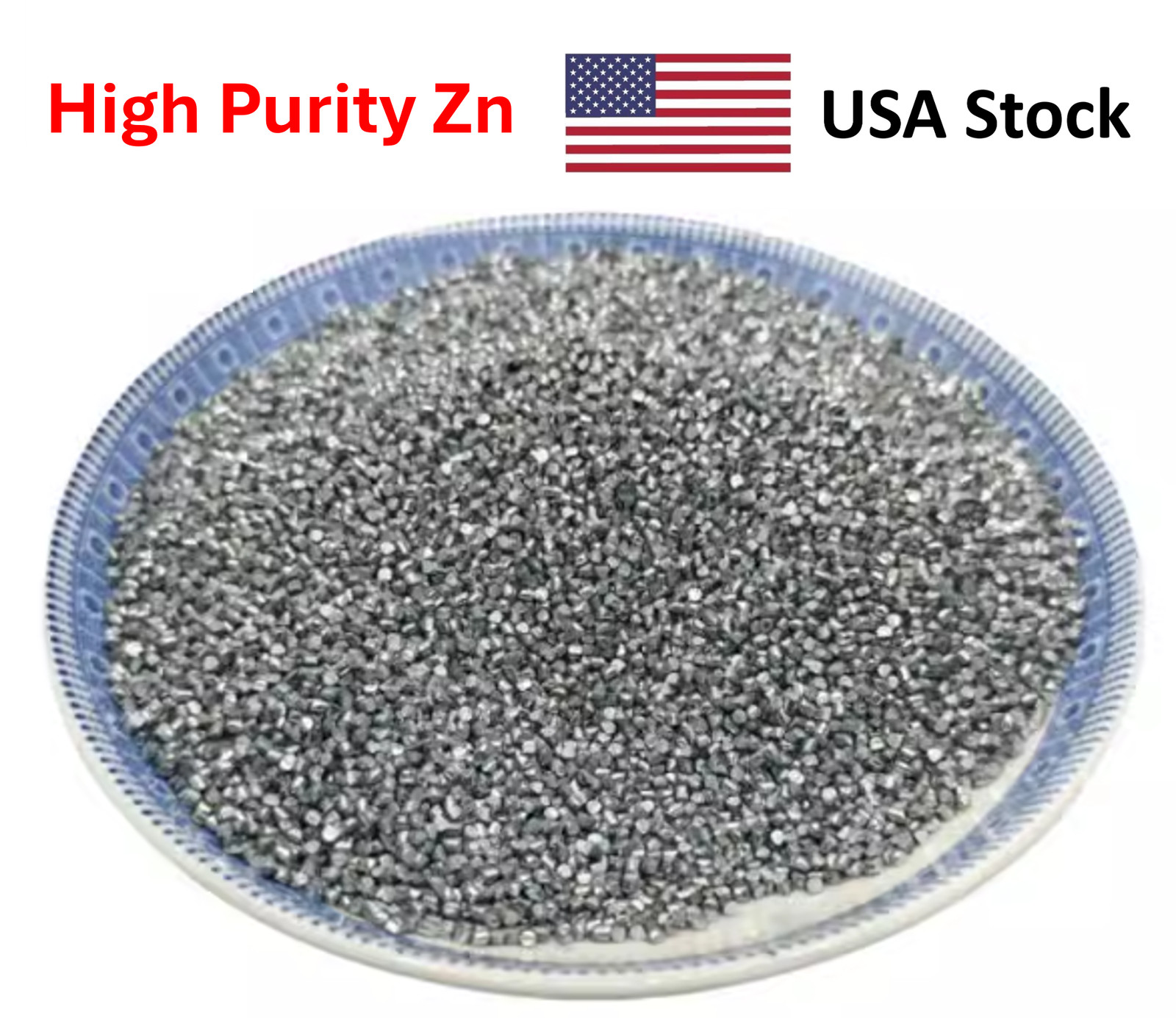 High Purity Zinc Granule 99.995% Evaporation Electroplating 100g