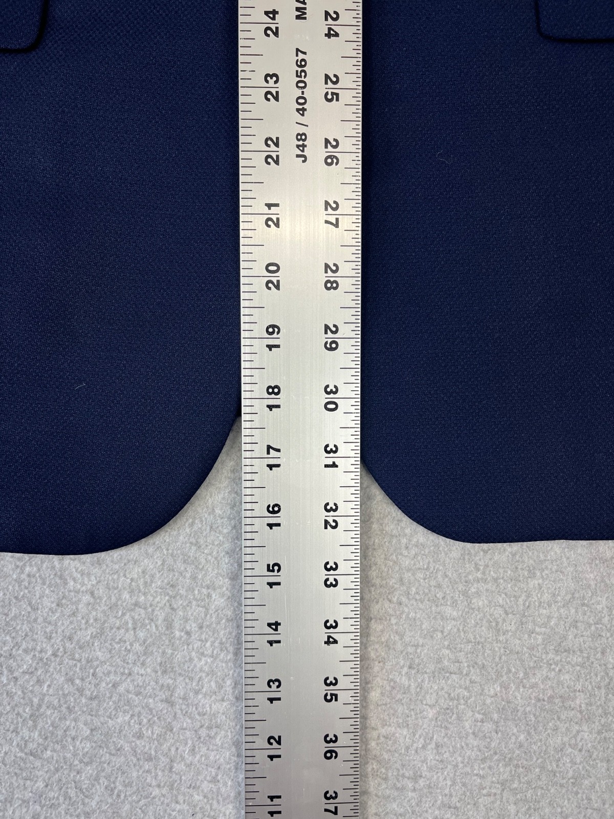 Pronto Uomo Platinum Blazer Mens 42L Navy Wool Blend 2 Button Modern Fit Stretch