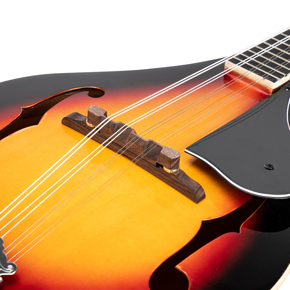 A Style Elegant Mandolin with Guard Board Sunset Color