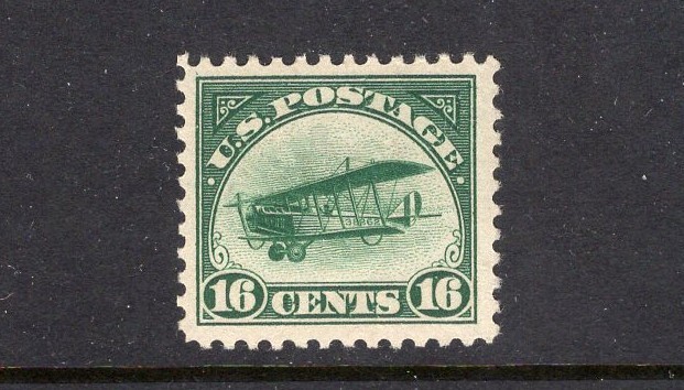 U.S. SC.#C2 16 c FIRST ISSUE AIRMAIL STAMP-MINT NH--CAT. $120.00