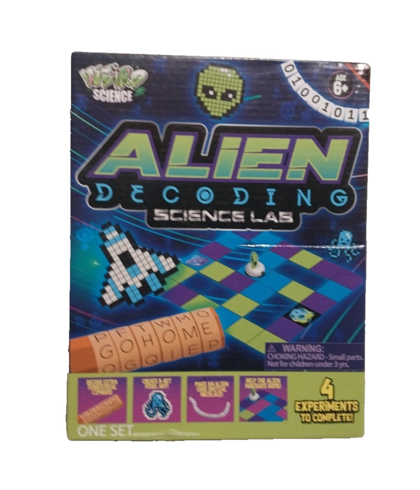 Weird Science Alien Decoding Science Lab-4 experiments to complete age 6+ -NEW