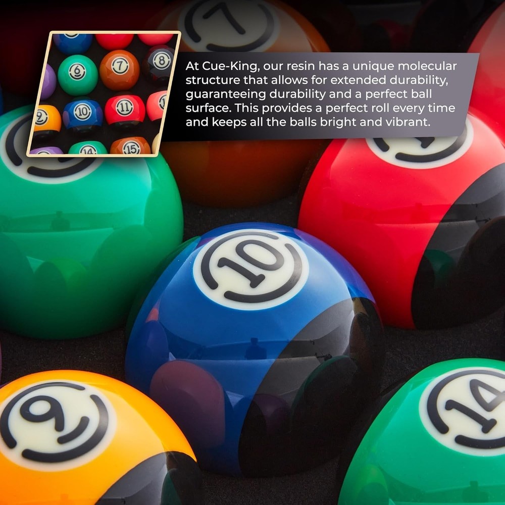Precision Engineered Black Edition Pool Balls - Ideal Gift for Billiards Lovers
