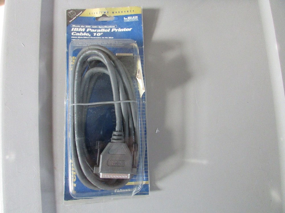 Belkin Components F2A045-10 IBM Parallel Printer Cable 10' New