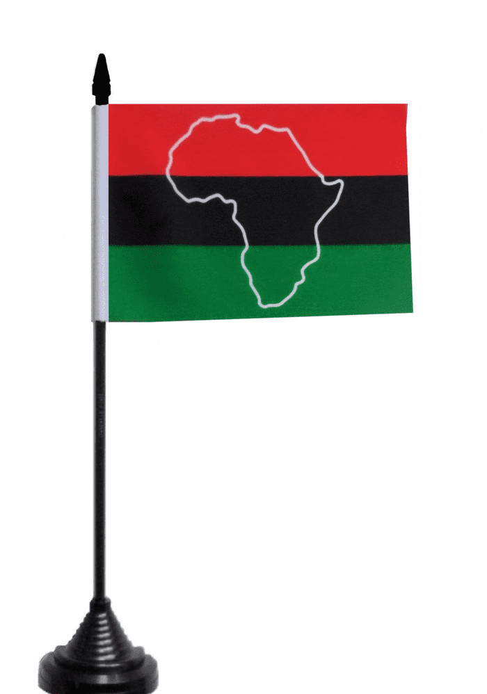 Pan African Table Flag - Polyester
