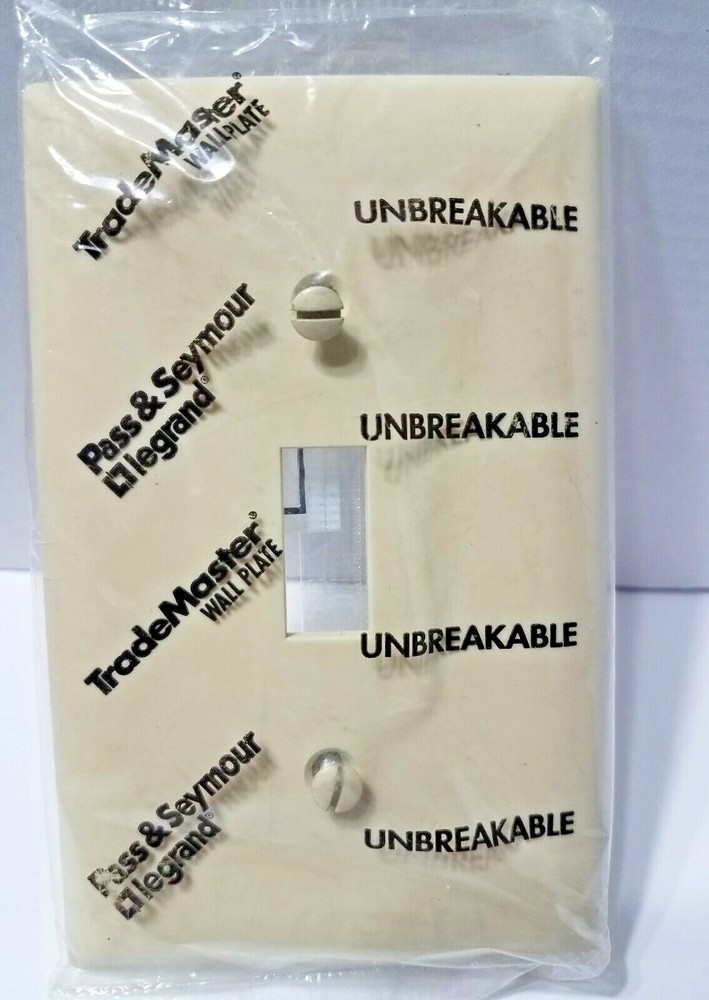 Wall Switch Plate Outlet Cover Toggle Duplex Rocker - Plastic Wallplate