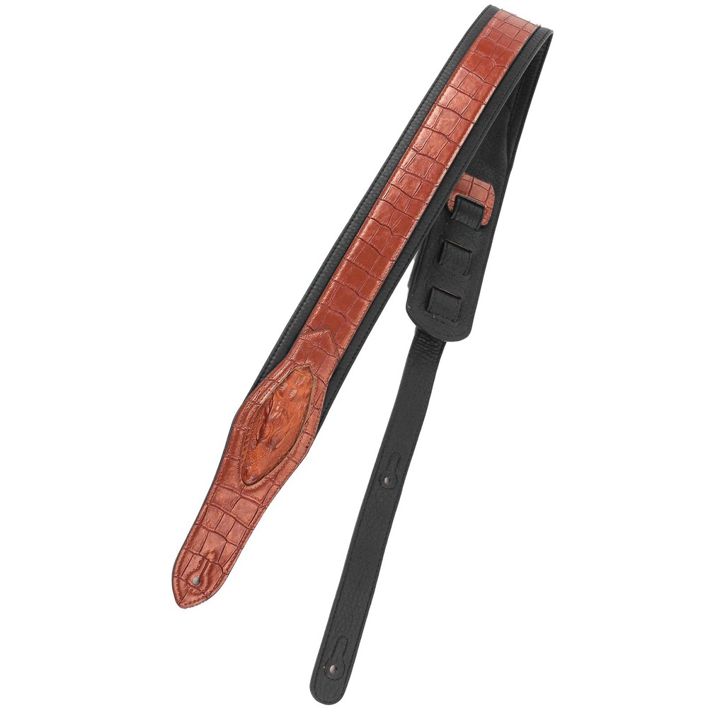 Walker & Williams SF-09 Metallic Copper Alligator Pattern Strap with Gator Head