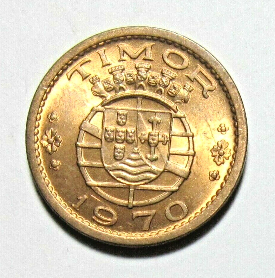 PORTUGUESE TIMOR. 50 CENTAVOS, 1970. UNCIRCULATED.