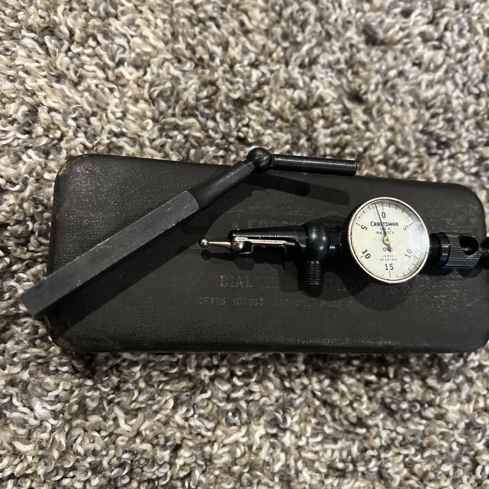 Vtg Craftsman Dial Test Indicator 9-4076 Original Case