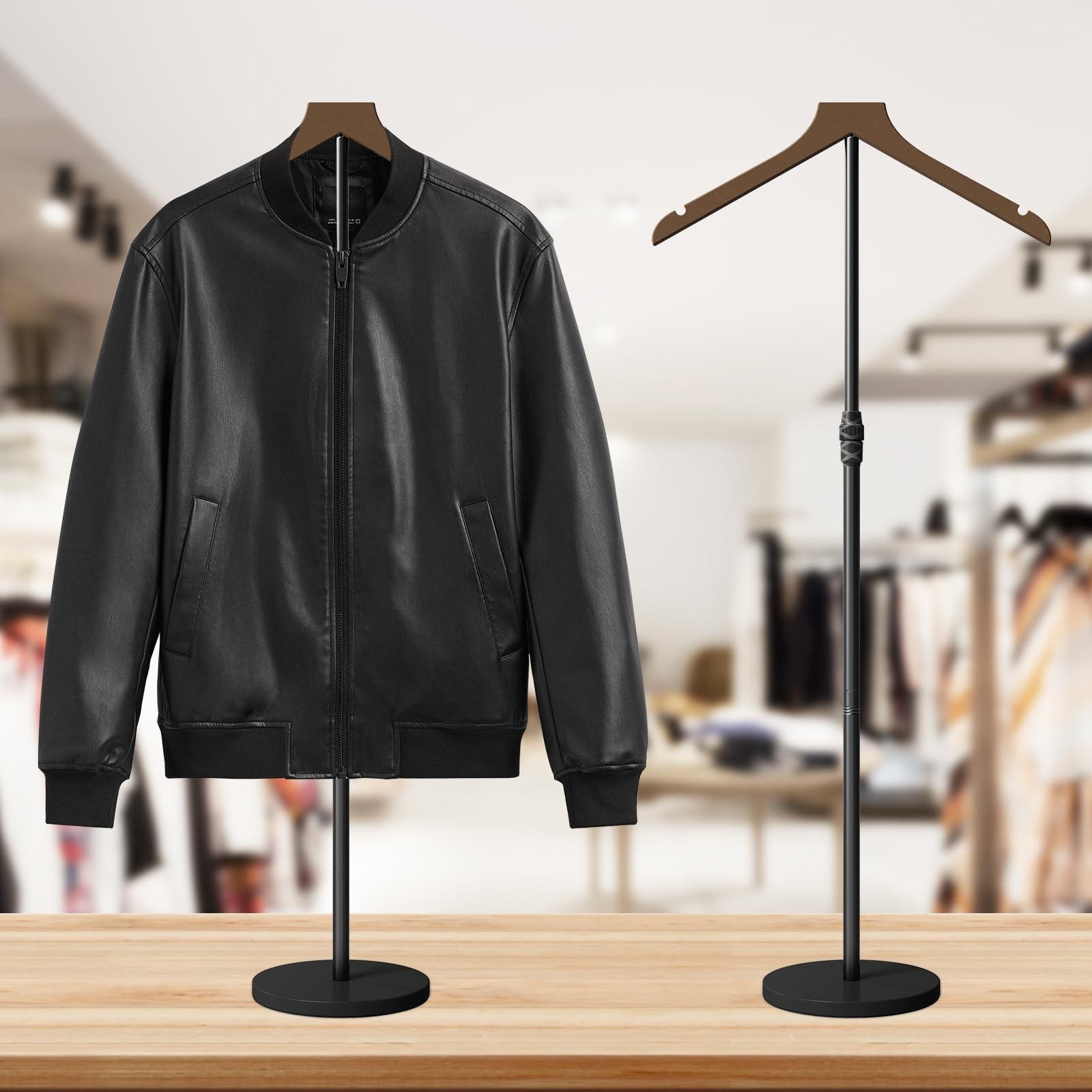 Mannequin Torso, 30 to 41 Inch Height Adjustable Shirt Display Stand for Vendors