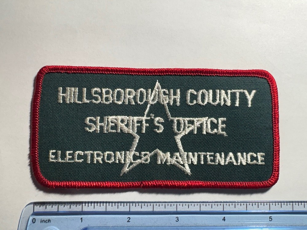 Hillsborough County Florida Sheriff Electronic Maintenance Patch