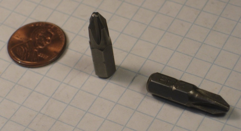 PRACTICAL PRODUCTS #PB-2SM 1/4" HEX INSERT SCREWDRIVER BITS, PHILLIPS #2 TIP