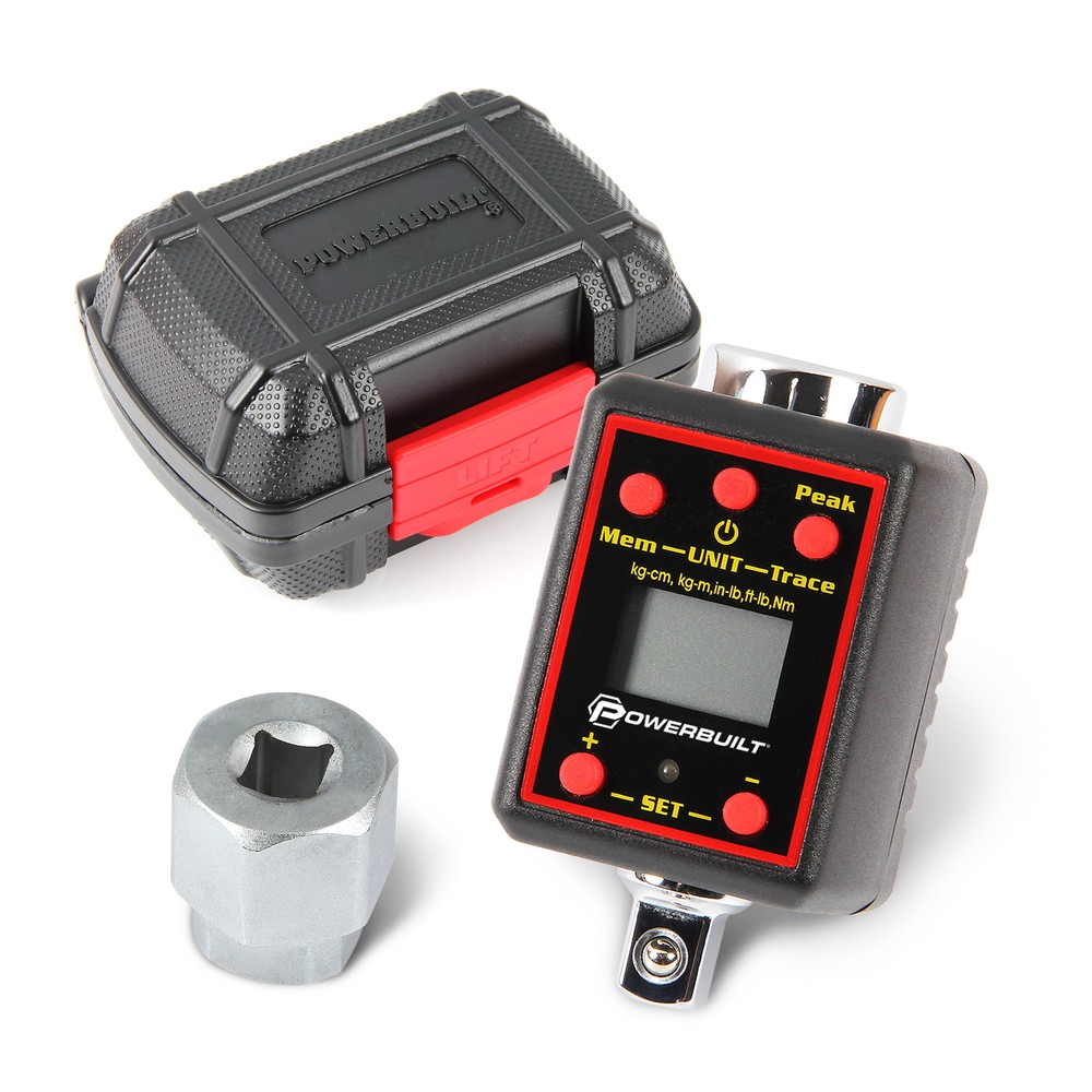 Powerbuilt 1/2 Inch Drive Digital Torque Socket Adapter - 940962