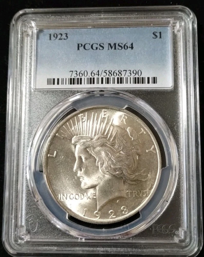 1923 Peace dollar PCGS MS64