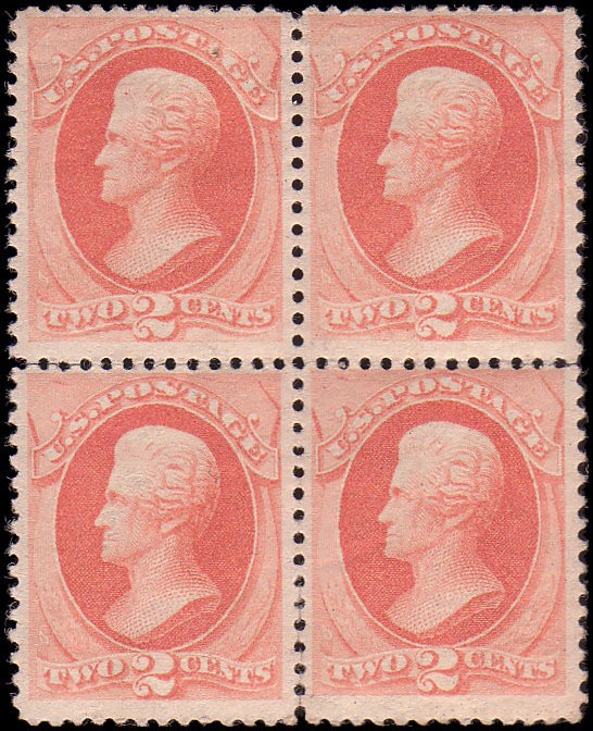US #183 block of 4