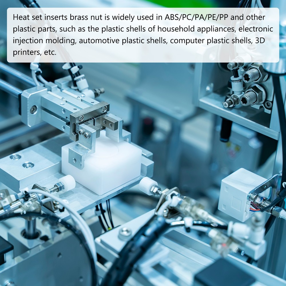 120 Pack M2x4mmx3.5mm Knurled Insert Nuts Good for Plastic Shells