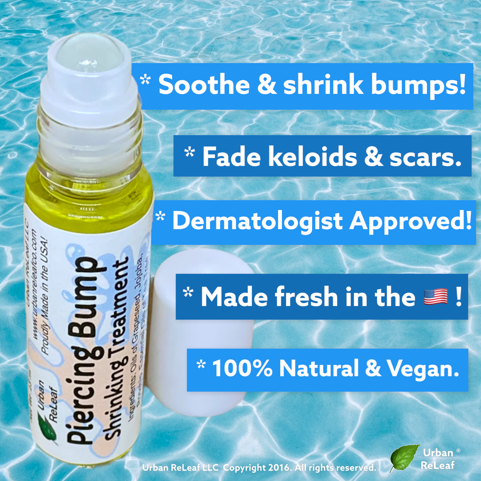 Urban ReLeaf Piercing Bump Shrinking Treatment! Aftercare Keloid Scar Cartilage