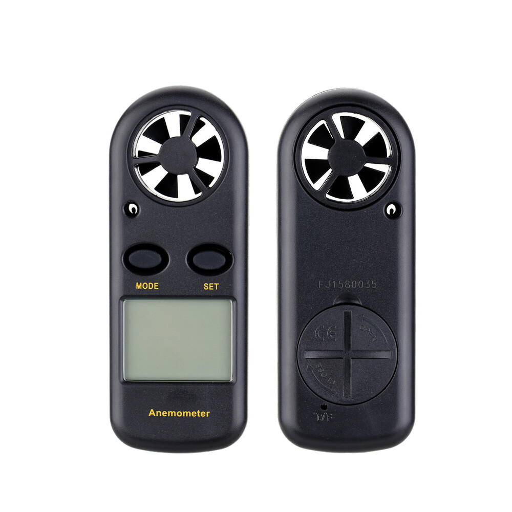 Digital LCD Backlight Airflow Wind Speed Meter Gauge Thermometer Anemometer
