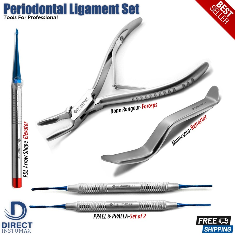 Dental Root Extraction Elevators PDL Periotomes Luxating Atraumatic Bone Forceps