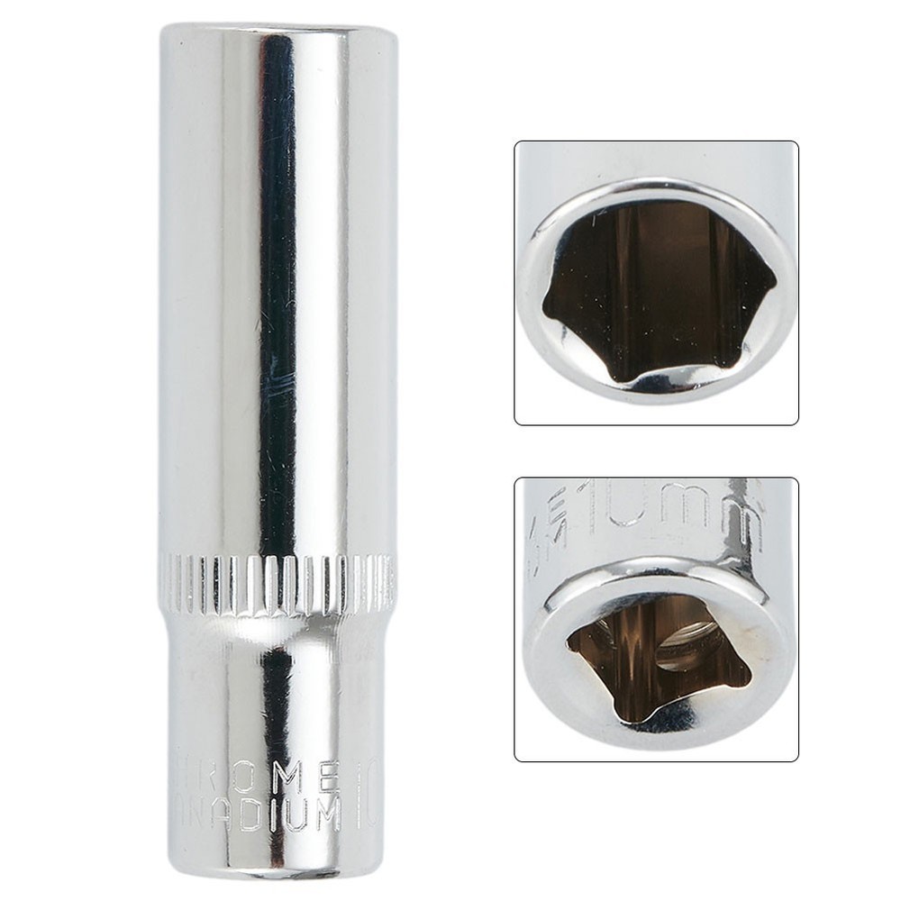 Deep Sockets Deep Sockets Deep Sockets High Grade Chrome Vanadium Steel Socket