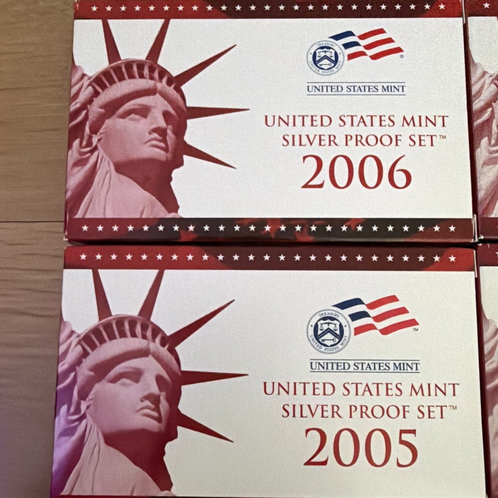 Complete Set 1999 To 2007 Silver Proof, Proof, And Uncirculated Sets, With COA'S