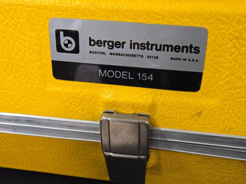 Berger Instruments Surveying Transit Level Model 154 12" Dumpy Level in Case