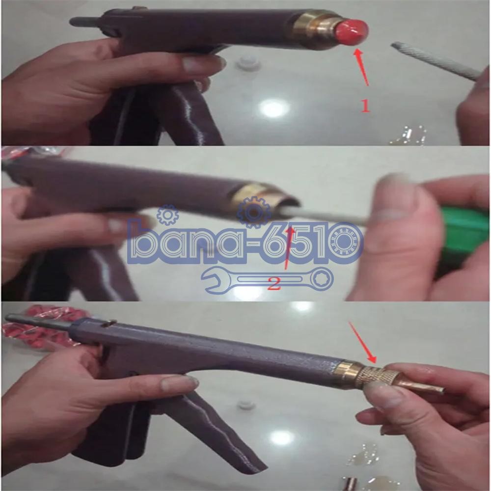 Tire Plugger Tubeless Tire Wheel Repair Gun Kit Mushroom Plug Probe Nozzle! Best