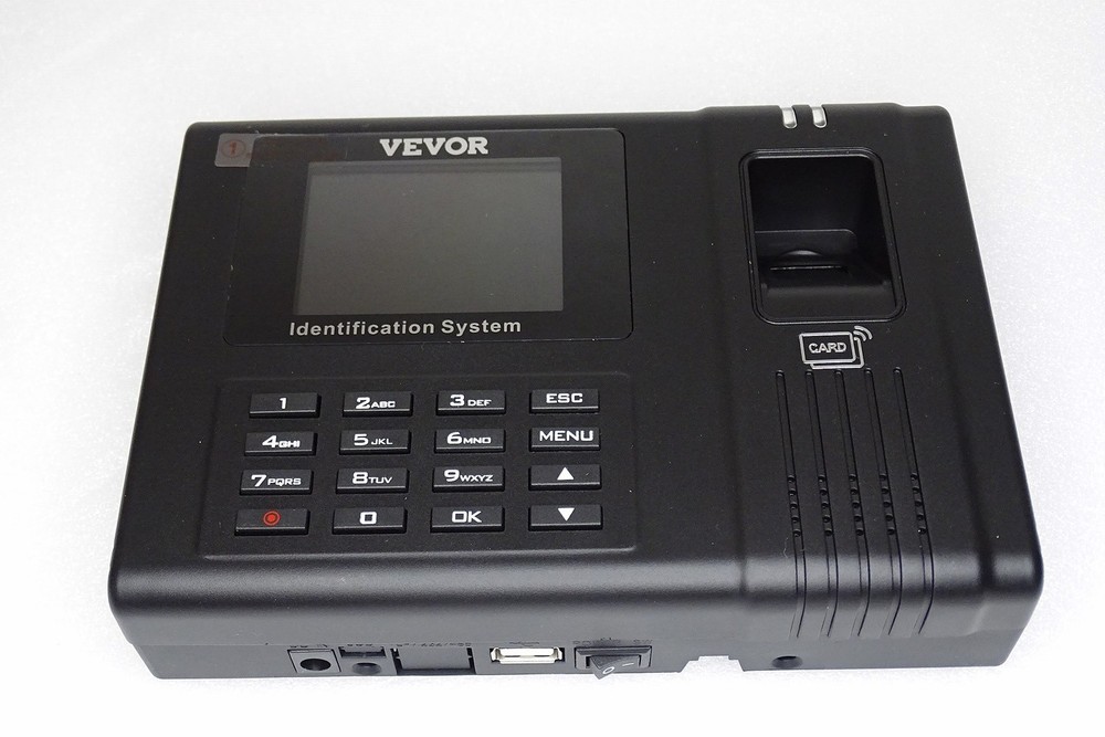 {Unit Only} VEVOR Time Clock Biometric Clock Employee Attendance Machine