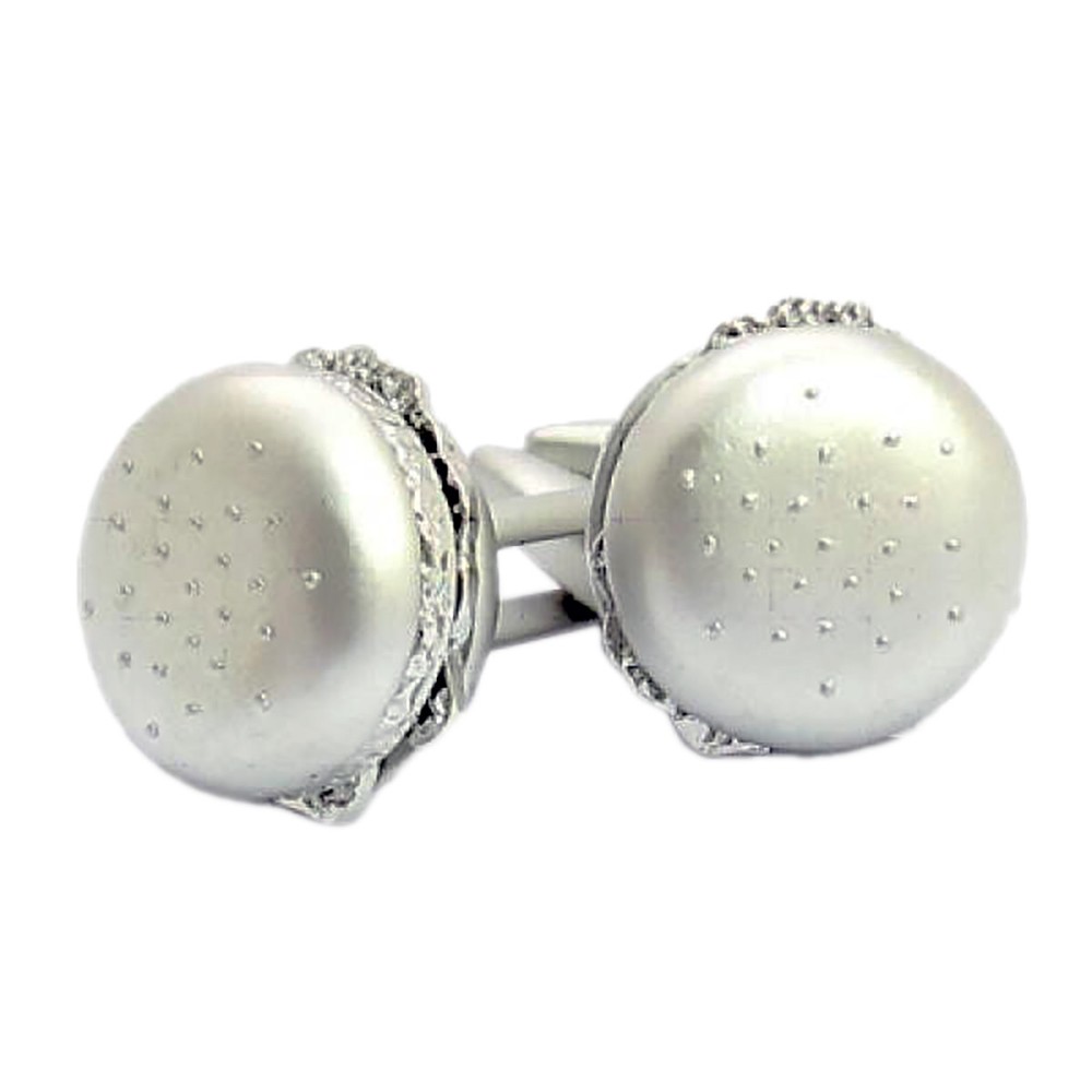 Chrome Burger Cufflinks X2PSN190