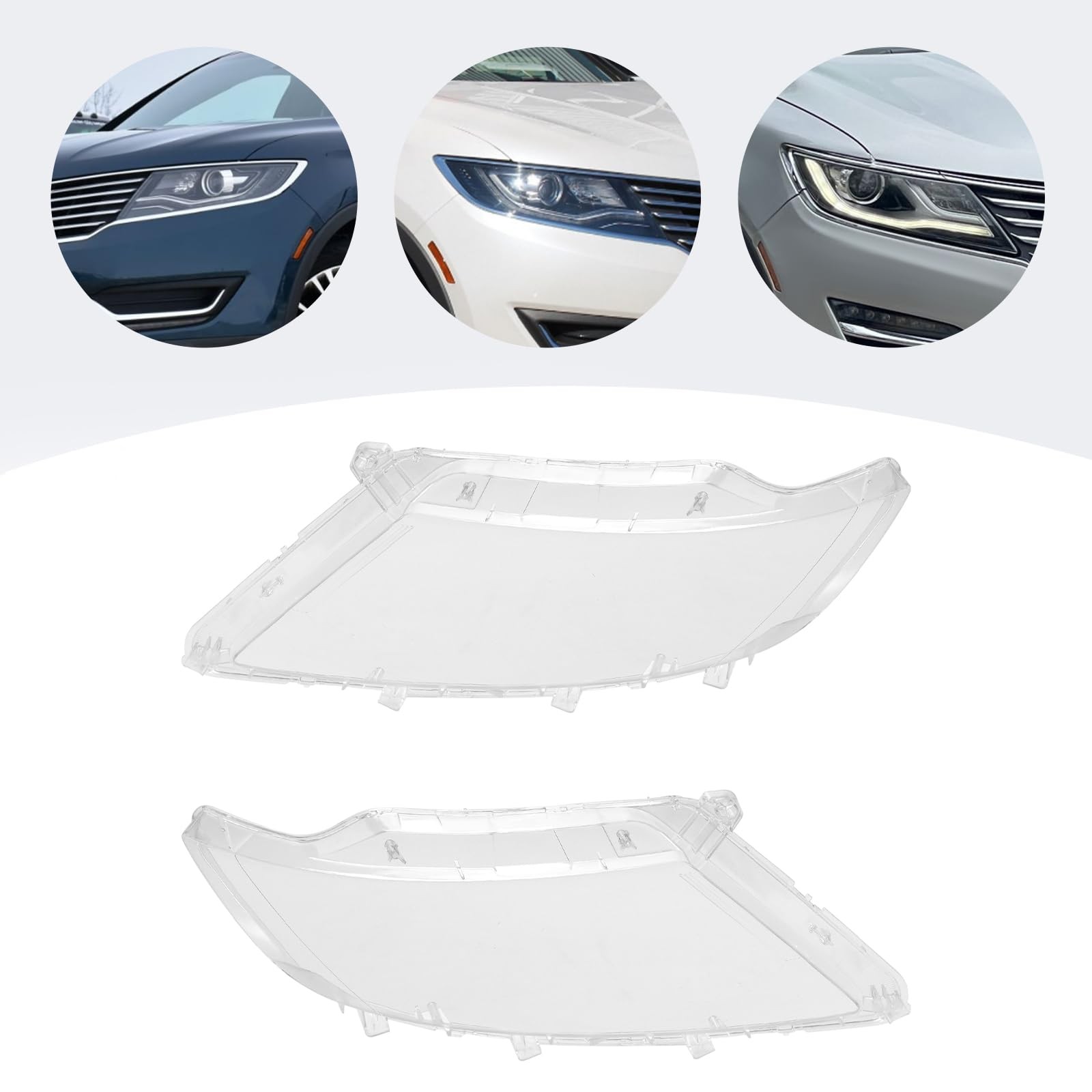 车头灯罩透明灯壳适用于林肯 MKX 2014 - 2018 替换
