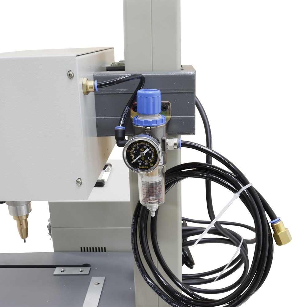 Metal Marking Machine 7in Pneumatic Dot Peen Marking Machine + Rotary Attachment
