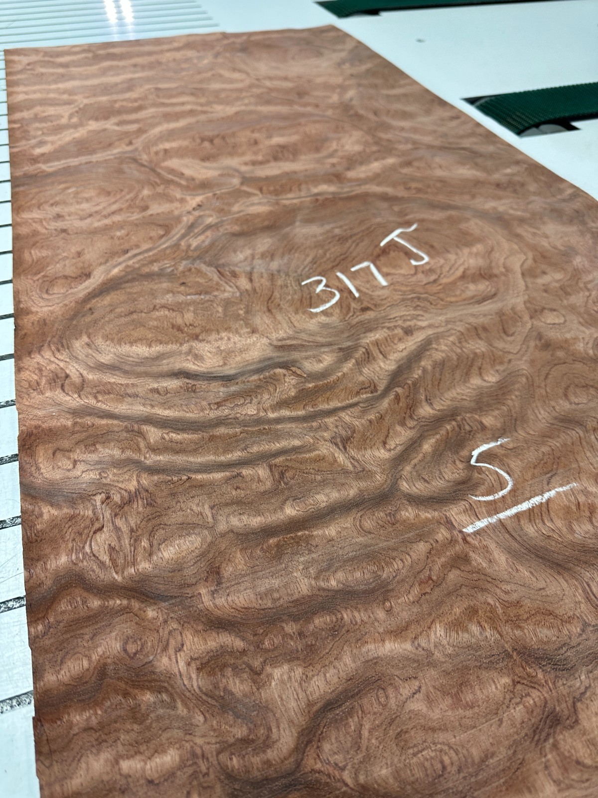 Bubinga Raw Wood Veneer ONE sheet 45'' x 21'' 317J