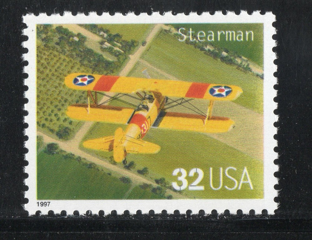 3142L * STEARMAN *  U.S. Postage Stamp MNH