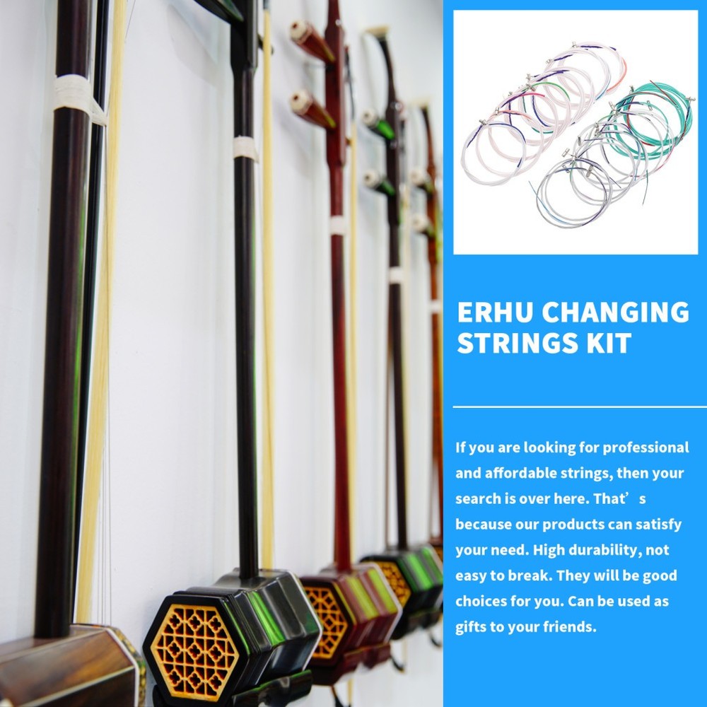 2 Pcs Accessories for Stringed Instruments Erhu Strings Parts Durable