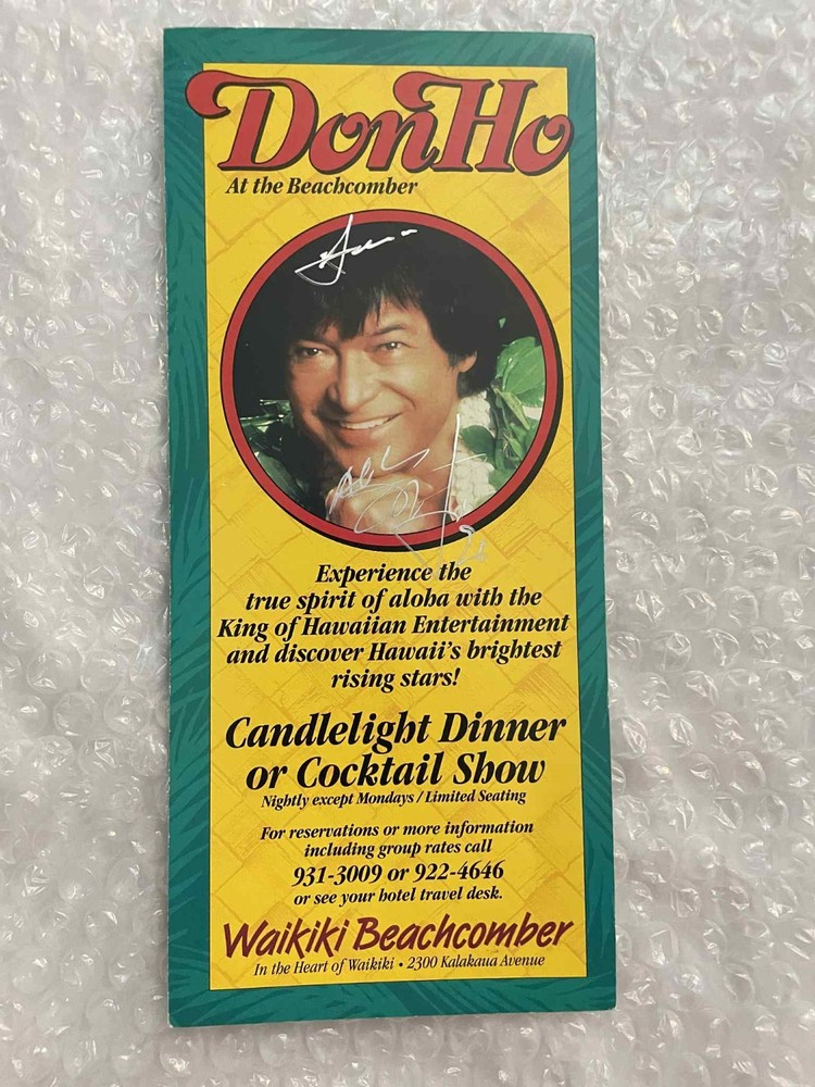 Don Ho Authentic Autograph